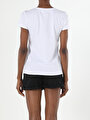 thumb-اعرض التفاصيل لـ أبيض للنساء تي شيرت بأكمام قصيرة
