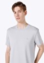 thumb-اعرض التفاصيل لـ قصة عادية رقبة مستديرة مستقيم رجالي رمادي كم قصير تي شيرت