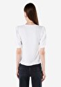 thumb-اعرض التفاصيل لـ   رقبة مستديرة نسائي أبيض بأكمام قصيرة تي شيرت