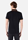 thumb-اعرض التفاصيل لـ عادي رقبة بولو رجالي أسود كم قصير تي شيرت