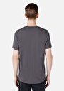 thumb-اعرض التفاصيل لـ   رقبة مستديرة مستقيم رجالي أنثراسايت كم قصير تي شيرت