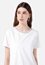 thumb-اعرض التفاصيل لـ أبيض للنساء تي شيرت بأكمام قصيرة