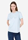 thumb-اعرض التفاصيل لـ أزرق للنساء تي شيرت بأكمام قصيرة