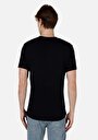 thumb-اعرض التفاصيل لـ عادي قصة رقبة مستديرة رجالي أسود كم قصير تي شيرت