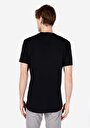 thumb-اعرض التفاصيل لـ كومفورت فيت رقبة مستديرة مستقيم رجالي أسود كم قصير تي شيرت