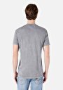 thumb-اعرض التفاصيل لـ عادي مقاس رقبة مستديرة رجالي رمادي كم قصير تي شيرت