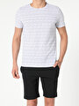 thumb-اعرض التفاصيل لـ أبيض للرجال تي شيرت بأكمام قصيرة