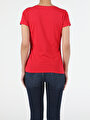 thumb-اعرض التفاصيل لـ أحمر للنساء تي شيرت بأكمام قصيرة