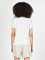 thumb-اعرض التفاصيل لـ أبيض للنساء تي شيرت بأكمام قصيرة