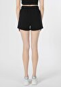 thumb-اعرض التفاصيل لـ عادي   الخصر مطبوع شورتات نسائية سوداء