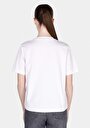 thumb-اعرض التفاصيل لـ   رقبة مستديرة مطبوعة نسائية أبيض قصيرة أكمام تي شيرت