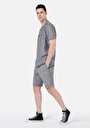 thumb-اعرض التفاصيل لـ عادي   الخصر مستقيم شورت رجالي رمادي