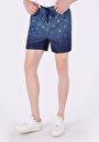 thumb-اعرض التفاصيل لـ شورت سباحة بطبعة رجالية باللون الأزرق الداكن