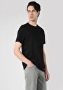 thumb-اعرض التفاصيل لـ عادي مقاس رقبة مستديرة مستقيم رجالي أسود كم قصير تي شيرت
