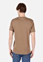 thumb-اعرض التفاصيل لـ قصة عادية رقبة مستديرة مستقيم رجالي بني كم قصير تي شيرت