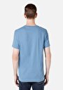 thumb-اعرض التفاصيل لـ   رقبة مستديرة مستقيم رجالي أزرق كم قصير تي شيرت