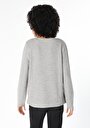 thumb-اعرض التفاصيل لـ رمادي للنساء تي شيرت كم طويل