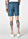 thumb-اعرض التفاصيل لـ شورت سباحة بطبعة رجالية باللون الأزرق الداكن