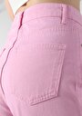 thumb-اعرض التفاصيل لـ عادي مناسب ارتفاع الخصر مستقيم الساق نسائية السراويل الوردي