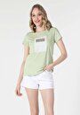 thumb-اعرض التفاصيل لـ أخضر للنساء تي شيرت بأكمام قصيرة