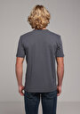 thumb-اعرض التفاصيل لـ   رقبة مستديرة مستقيم رجالي أنثراسايت كم قصير تي شيرت