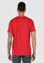 thumb-اعرض التفاصيل لـ   رقبة مستديرة مطبوعة رجالي أحمر قصيرة الأكمام تي شيرت