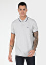 thumb-اعرض التفاصيل لـ رمادي للرجال قميص بولو  كم قصير