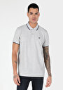 thumb-اعرض التفاصيل لـ رمادي للرجال قميص بولو  كم قصير