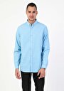 thumb-اعرض التفاصيل لـ أزرق للرجال قميص  كم طويل