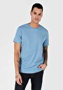 thumb-اعرض التفاصيل لـ أزرق للرجال تي شيرت بأكمام قصيرة