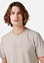 thumb-اعرض التفاصيل لـ عادي قصة رقبة مستديرة تي شيرت رجالي بيج بأكمام قصيرة