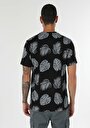 thumb-اعرض التفاصيل لـ   رقبة مستديرة مطبوعة رجالي أسود قصيرة الأكمام تي شيرت