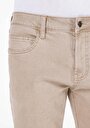 thumb-اعرض التفاصيل لـ Straigt Fit متوسط الخصر مستقيم الساق بنطلون رجالي بيج
