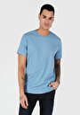 thumb-اعرض التفاصيل لـ أزرق للرجال تي شيرت بأكمام قصيرة