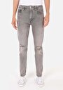 thumb-اعرض التفاصيل لـ بنطلون جينز رجالي باللون الرمادي سليم
