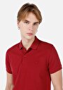 thumb-اعرض التفاصيل لـ  بولو الرقبة مستقيم رجالي أحمر كم قصير تي شيرت