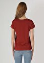 thumb-اعرض التفاصيل لـ أحمر للنساء تي شيرت بأكمام قصيرة