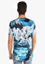 thumb-اعرض التفاصيل لـ عادي مقاس رقبة مستديرة رجالي أزرق كم قصير تي شيرت