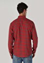 thumb-اعرض التفاصيل لـ أحمر للرجال قميص  كم طويل
