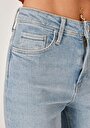thumb-اعرض التفاصيل لـ ضيق  خصر عالي ضيق الساق نسائي نيلي جينز