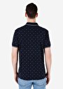 thumb-اعرض التفاصيل لـ ياقة بولو عادية مطبوعة رجالي أزرق كحلي كم قصير تي شيرت