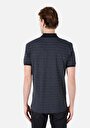 thumb-اعرض التفاصيل لـ ياقة بولو عادية مقاس مخطط للرجال أنثراسايت كم قصير تي شيرت