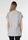 thumb-اعرض التفاصيل لـ رمادي للنساء تي شيرت بأكمام قصيرة