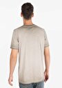 thumb-اعرض التفاصيل لـ عادي قصة رقبة مستديرة تي شيرت رجالي بيج بأكمام قصيرة