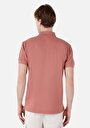 thumb-اعرض التفاصيل لـ ياقة بولو عادية مستقيمة رجالي وردي كم قصير تي شيرت