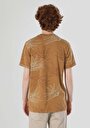 thumb-اعرض التفاصيل لـ قصة عادية رقبة مستديرة مطبوعة رجالي بني كم قصير تي شيرت