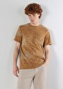 thumb-اعرض التفاصيل لـ قصة عادية رقبة مستديرة مطبوعة رجالي بني كم قصير تي شيرت