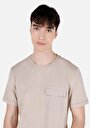 thumb-اعرض التفاصيل لـ مقاس عادي رقبة مستديرة مستقيم تي شيرت رجالي بيج كم قصير