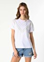 thumb-اعرض التفاصيل لـ أبيض للنساء تي شيرت بأكمام قصيرة