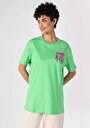 thumb-اعرض التفاصيل لـ كومفورت فيت رقبة مستديرة نسائي أخضر كم قصير تي شيرت